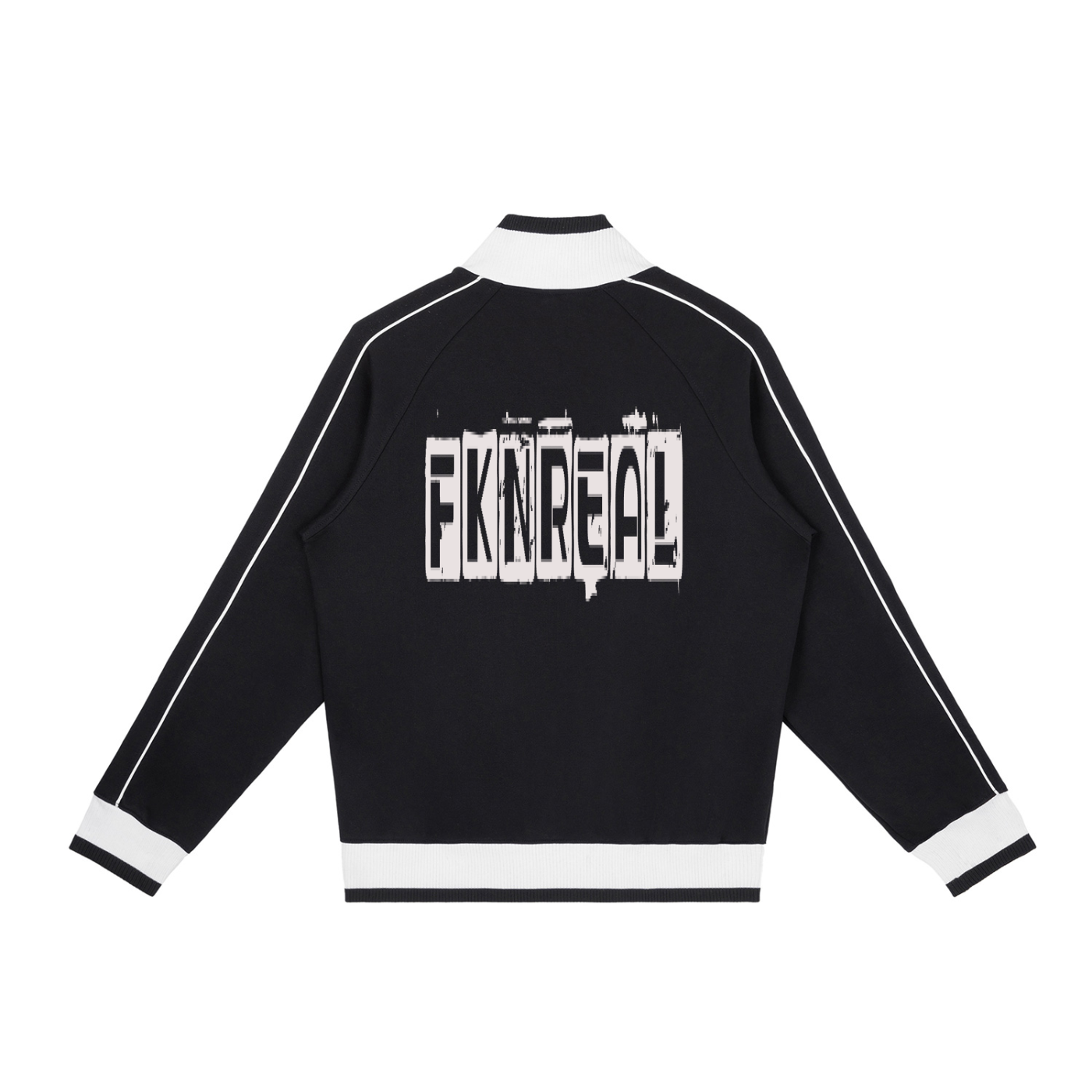 Color Block Raglan Sleeve Zip Track Jacket